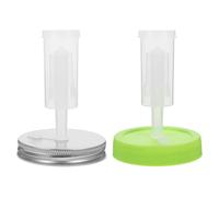 2pcs Wide Mouth Fermentation Lids with One Way Air Lock Valve for Jars
