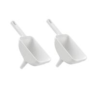 2pcs Wide Mouth Funnel for Less Mess Pouring PP Plastic with Handle | White Finish, Supports Small Dry Goods, Portable Use, Small Bottles and Storage Container Filling