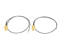 2Pcs WiFi Antenna Extension Cable, M.2 External Antenna Cable, Omnidirectional Radiation for M.2 Wireless NGFF 802.11a, 802.11b, 802.11g, 802.11n, 802.11ac, Bluetooth Card 8265, 5B222