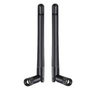 2pcs WiFi-Antenna,RP-SMA WiFi Aerial 2.4GHz 5GHz 5.8GHz 3dBi MIMO RP-SMA Male Antenna,WifiAntennafor PC,WiFiRouter Wireless Network Card USB Adapter for Surveillance Monitor Desktop(Balck)