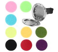 2pcs Willow Car Perfume Vent Clip Air Freshener with Refill Pad | Alloy Build, Hollow Front Shell Design, Stylish Elegant Look, Office and Car Use, Mini Aromatherapy Random Color