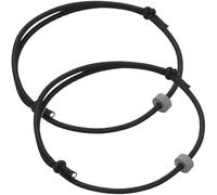 2Pcs Window Breaker Bracelet, Adjustable Glass Breaker with Tungsten Carbide Bead, Simple and Stylish Bracelet for Vehicle Emergency Safety Escape Tool