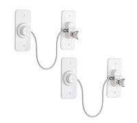 2Pcs Window Locks for UPVC Windows, YTOOK Adhesive No Drilling Window Restrictor with Key, Pet Window Safety Locks for Childproof, Easy to Install