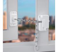 2Pcs Window Locks, Self Adhesive Window Restrictor, Child Safety Locks for UPVC, Adjustable Windows Safety Locks for Child Pets Safe-ty, Windows Lock No Drilling for Metal, Wooden, Sliding Win-dow