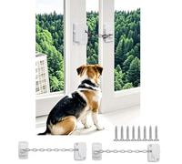 2Pcs Window Locks,Window Restrictor Safety Locks for Child Pets Cats Dogs,Window Lock Adjustable for UPVC Window Restrictor No Drilling for Metal, Wooden, Sliding Window, Door, Cabinet