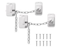 2Pcs Window Locks Window Safety Restrictors with Screws, Window Restrictor Locks for Child Pets Safety, Adjustable Window Lock No Drilling