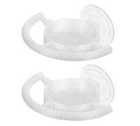 2pcs Window Mounted Bird Seed Feeder with Suction Cup Bracket and Tray | ABS Design, Adjustable Lock Cups, for Glass and Tile, Easy Install and Removal