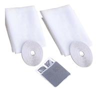 2PCS Window Net Invisible Mosquito Net Fly Window Screen Mesh Insect Netting for Window Netting for Insects Bug Fly, Mosquito Net for Windows with Selfadhesive Tapes and Patches(130x150cm, White)