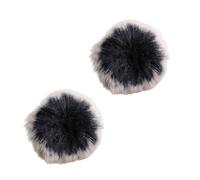 2Pcs Windscreen Muff For Tascam DR40 Digital Recorders Microphone Wind Muff Windscreen Furs Windscreen Artificial Furs Indoor