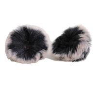 2Pcs Windscreen Muff For Tascam DR40 Recorders Microphone Windshield Windscreen Artificial Furs Wind Screen Furry Wind