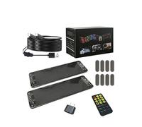 2PCS Windshield Devil's Eyes Bliking Flashing LED Eyes On The Windshield Glowing Devil Eyes Truck Window LED Screen For Car(K6 1 tow 2)