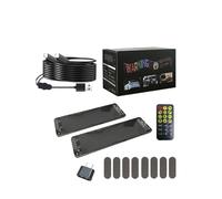 2PCS Windshield Devil's Eyes Bliking Flashing LED Eyes On The Windshield Glowing Devil Eyes Truck Window LED Screen For Car(K10 1 tow 2)