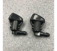 2Pcs Windshield Washer Nozzle Compatible with for Nitro 2007-2011 and for Liberty 2008-2013, Replacement Part Number 55157319AA, Black Plastic Design