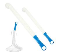 2PCS Wine Decanter Cleaning Brush Flexible Bottle Brush with Handle Easy to Use Hanging Bottle Cleaning Brush Tools for Goblets Glasses Cups