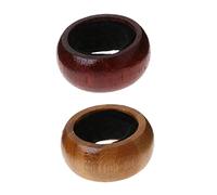 2pcs Wine Stop Ring Wooden Wine Stopper Wine Bottle Collar Ring Wine drip Collar Wood bar Tool Wooden Wine Collar Wooden drip Ring Liquor Sponge Decanter Dripping Water