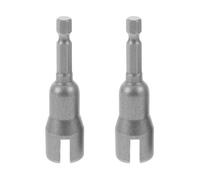 2pcs Wing Nut Socket Wrench Metal Hexagonal Driver Tool Set Silver