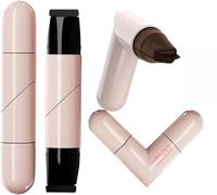 2pcs Winged Eyeliner Stamp,Smudge Proof Liquid Eyeliner Pen with Flexible Tip,Double-Ended Winged Stamp Waterproof & Smudge Resistant Formula,Waterproof Smudge Proof Long Lasting Gel Eyeliner