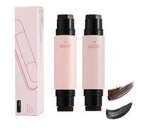 2PCS Winged Eyeliner Stamp & Waterproof Liquid Eyeliner Pen Set,Double-Ended Smudge Proof Eyeliner Tool for Easy Cat Eye Makeup,Cream Eyeliner,Long Lasting Formula for Beginners,Black+Brown