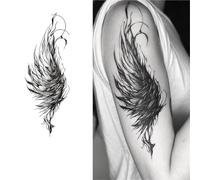 2pcs Wings Arm Semi-permanent Tattoo, Realistic Fake Tattoos, Lasts 7-15 Days, Waterproof Non-reflective Temporary Sticker