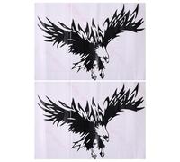 2Pcs Wings Eagle Car Decal Eagle-Shaped Graphics Car Sticker Decals Large 19.6x12.9inch Car Hood Stickers Decoration PET Body Side Rear Window Stickers for Car, Truck, SUV