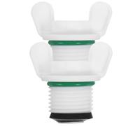 2pcs Winter Hot Water Bags Stopper Replacement Plug for 20mm Bottles | PP White Thread Design, Smooth Surface without Burrs, Leak Sealing Plug for Households and Kitchen Use