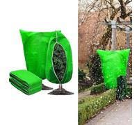 2Pcs Winter Plant Frost Protection Covers, Plant Cover with Zipper-Drawstring, Anti-freeze 3 Size Plant Large Anti-freeze Blanket Frost Cloth Garden Plant Warming Jacket(120x180cm)