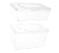 2pcs Wipe Holder Flip-top 1100ml 1850ml Pp Storage Box