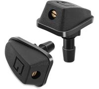2pcs Wiper Washer Nozzle Nozzle for Renault for Dacia Duster for Logan Sandero Stepway Lodgy for Subaru Forester, Black