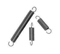 2pcs Wire Diameter 1mm High Carbon Steel Extension Return Springs with Hook, Outer Diameter 14mm, Length 50mm(35-400mm), 1x14x50mm(2pcs)