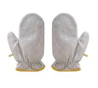 2pcs Wire Dishwashing Gloves, 7.87in Kitchen Cleaning Hand Cover, Steel Wire Dishwashing Mittens, Anti-Scalding Dishwasher Gloves, Resuable Kitchen Dish Cleaning Rags for Girls and Chef