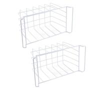 2pcs Wire Storage Freezer Baskets with Handles Rustproof Portable, Specifically Designed for Freezer Use, Great for Fridge (L 39cm X W 20cm X H 20cm)