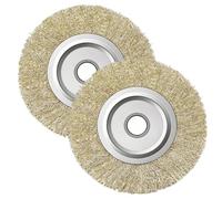 2Pcs Wire Wheel for Angle Grinder, for Ryobi Patio Cleaner Wire Brush, 100mm Steel Wheel Brush with 16mm Arbor Hole, for Rust Grout Debris Cleaning, for RY18PCA-0 OPC1800 OPC1815 EFB 400/401