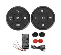 2pcs Wireless Car Steering Wheel Control Button Volume 10 Key Music GPS Navigation Radio Remote Controller Switch Buttons Car Cruise Control Button
