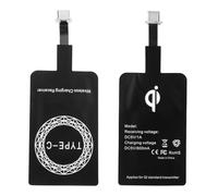 2pcs Wireless Charging Adapter Receiver 5V 1000mA, Type C Qi Adapter for Samsung Galaxy Huawei Xiaomi Motorola Google Pixel Oppo Vivo Son and Other Android Phones USB C