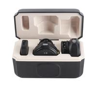 2PCS Wireless Lavalier Microphone Ultra Low Latency Magnetic Lapel Microphone with Charging Case, Ideal for Video Recording Streaming, Noise Canceling Clamp/Holder On
