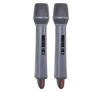 2PCS Wireless Microphones, High Sensitivity Microphone Battery Powered Speaker Microphone for Home and Stage Performance