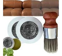 2pcs Wise Owl Furniture Salve for Leather, Leather Salve for Furniture, Leather Furniture Salve and Brush, Furniture Salve Brush, Best Furniture Salve, Furniture Salve for Wood (2pcs/16oz)