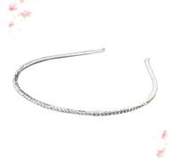 2pcs Women Crystal Alloy Headband Glitter Delicate Hair Hoop for