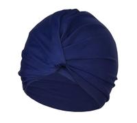2pcs Women Fabric Swimming Cap Swim Pool Long Hair Female High Elastic Bathing Caps Hat Dual Layer Swimming Cap(Deep bue)