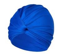 2pcs Women Fabric Swimming Cap Swim Pool Long Hair Female High Elastic Bathing Caps Hat Dual Layer Swimming Cap(Blue)
