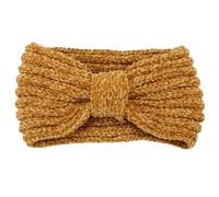 2pcs Women's Autumn And Winter Hairband Soft Thick High-elastic Warm Knitted Headband Headgear Accessories For Winter(Yellow)