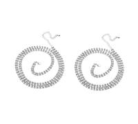2pcs Women's Rhinestone Body Chain Elegant Waist Chain Silver Jewelry Set 86cm/34inch Adjustable Trendy Necklace for Ladies