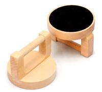 2Pcs Wood Baren for Printmaking Ergonomic Handle Wood Block Printing Baren Multipurpose Printmaking Supplies Embossing Tool for Painting Crafting Scrapbooking