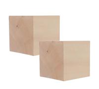 2pcs Wood Carving Blocks Wooden Block Basswood Craft Blanks for DIY | Smooth Finish, Splinter Resistant, Clean Handling, Home Décor Crafting, School Assignments, Gifts, Party Décor