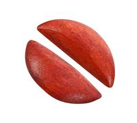 2pcs Wood Divination Cup Tool in Peach Wood for Home Fortune Telling