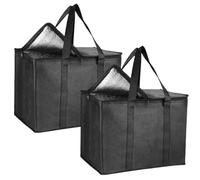 2pcs Wood Pellet Storage Containers 16x13x10" Waterproof Pellet Storage with Handle Capacious Portable Wood for Charcoal, Grill, Campping, Outdoor