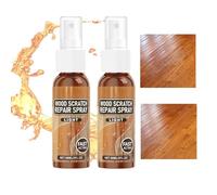 2PCS Wood Scratch Repair Spray,Wood Scratch Cover,Wooden Scratch Remover Spray,Furniture Scr-atch Floor Repair Kit,Furniture Re-Pair,Flo-or Cleaner Liquid,Wo-od Floor Polish,Wo-od Polish Furn-iture