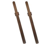 2pcs Wood Shoehorn with Extended Comfort Handle Coffee Color Solid Wood Magnetic Shoehorns Quick Access for Seniors Men Daily Use and Travel