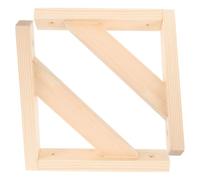 2pcs Wood Triangular Shelf Bracket for Wall Mounted Floating Shelves | Style, and High Hardness, Stable Construction Simple Classic Suitable for Restaurant and Office Use