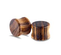 2PCS Wood Tunnels 2G, Earring Gauges for Men 6mm Piercing Earrings for Men Wooden Plugs Earrings Hole Stretcher